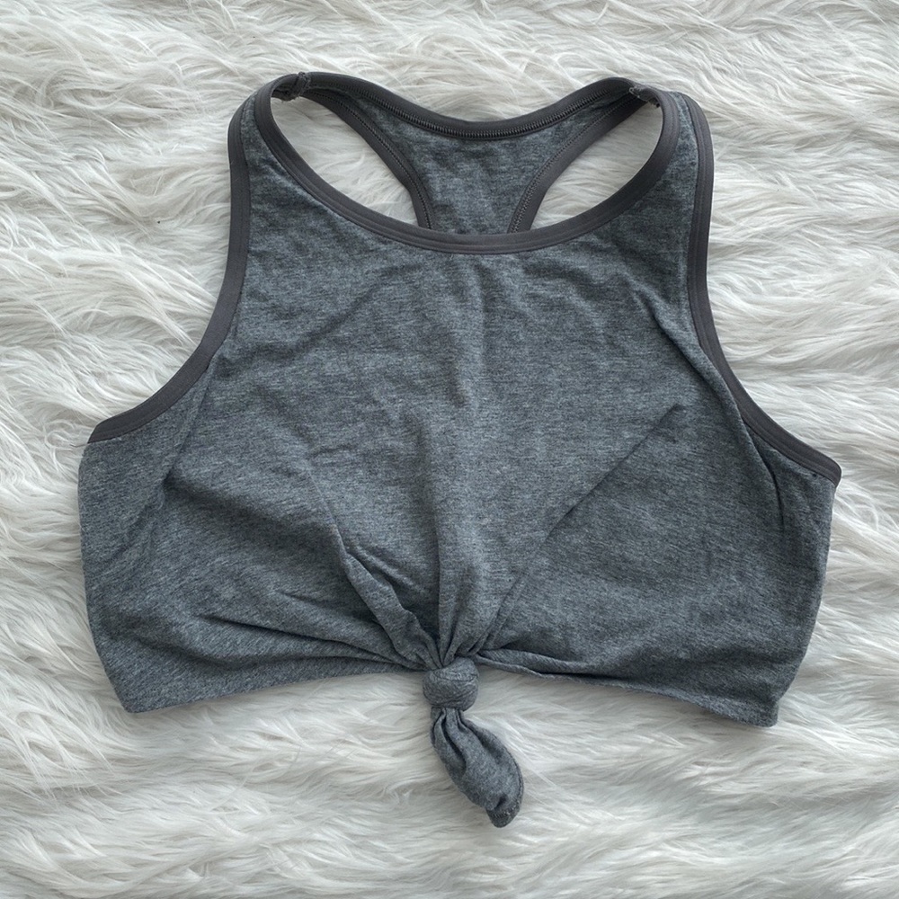 Aerie | Gray Cropped Tank Top
